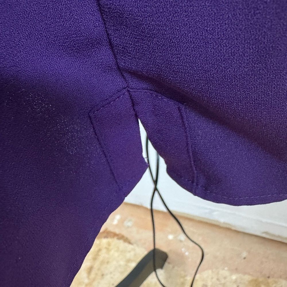 Liz Claiborne stunning violet dress women’s 14 - Picture 8 of 12